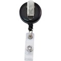 Advantus ID Badge Real, w/Belt Clip, 30"L Cord, 12/PK, Black AVT75667